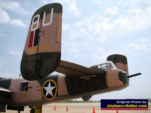 B-25 "Yellow Rose", seen at Tyler Pounds Regional Airport during an air show