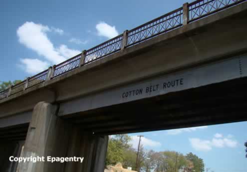 Cotton Belt Route overpass on Front Street, Tyler, Texas