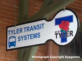 Tyler Transit System, offices in the old Cotton Belt Depot,  210 East Oakwood Street, Tyler, Texas