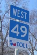 Texas Toll 49, Tyler Texas