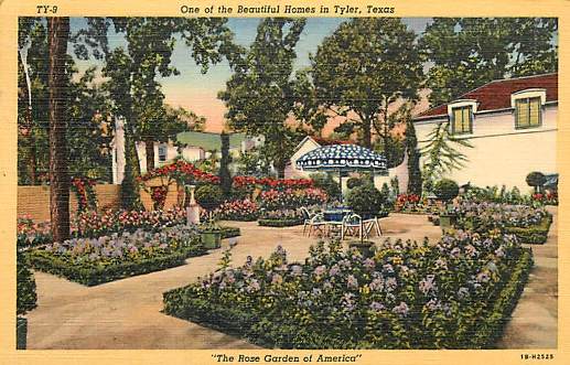 One of the Beautiful Homes in Tyler, Texas, "The Rose Garden of America"