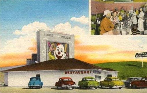 Historic postcard of the Circle Restaurant and Drive-In, Henderson, Texas Historic postcard of the Circle Restaurant and Drive-In, Henderson, Texas
