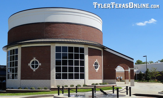 photograph of the new Center for Earth and Space Science Education (CESSE) Planetarium on the campus of Tyler Junior College in Tyler Texas