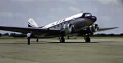 Trans Texas Airways Douglas DC-3 at Tyler Pounds Airport in East Texas