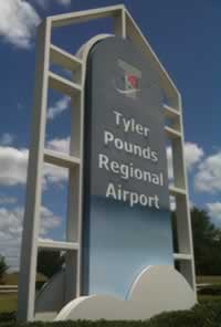 Tyler Pounds Regional Airport, serving all of East Texas with jet service with nationwide flight connections