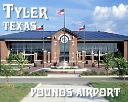 Terminal building at Tyler Pounds Regional Airport, Tyler, Texas