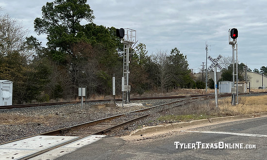Lufkin Junction on the Union Pacific Railroad in Tyler, Texas, near the Tyler Rose Garden - CP CB549