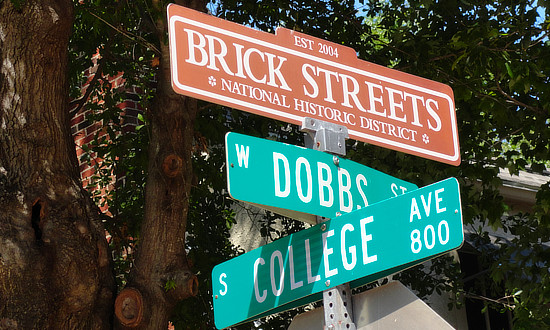 Brick Streets National Historic District, Tyler, Texas ... Established 2004