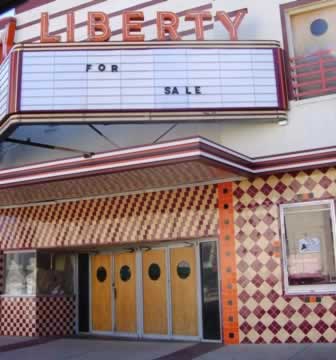 The Liberty Theater in downtown Tyler Texas ... prior to restoration and re-use, and re-opening in 2011 as Liberty Hall