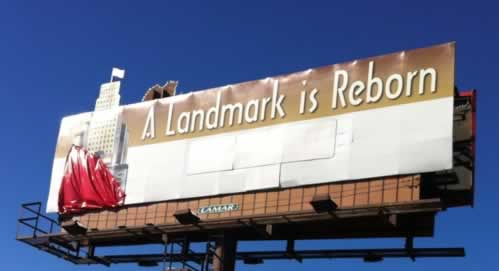 A Landmark Is Reborn ... billboard on Loop 323 in Tyler, Texas