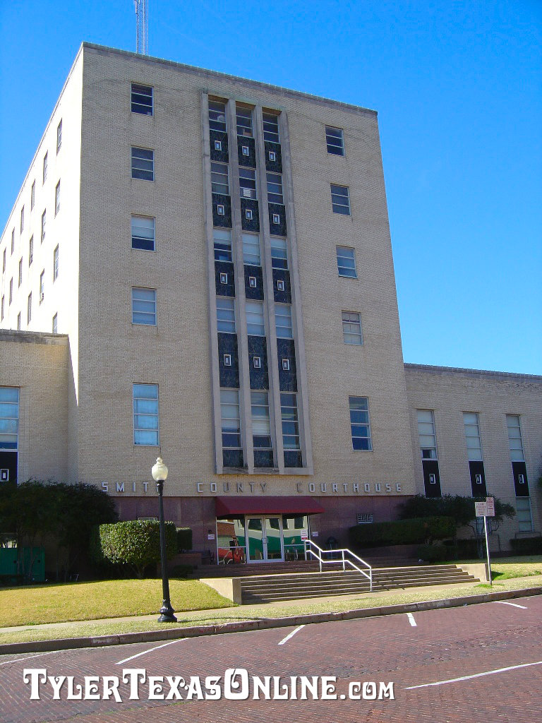 The Smith County Courthouse on Broadway, Downtown Tyler, Texas