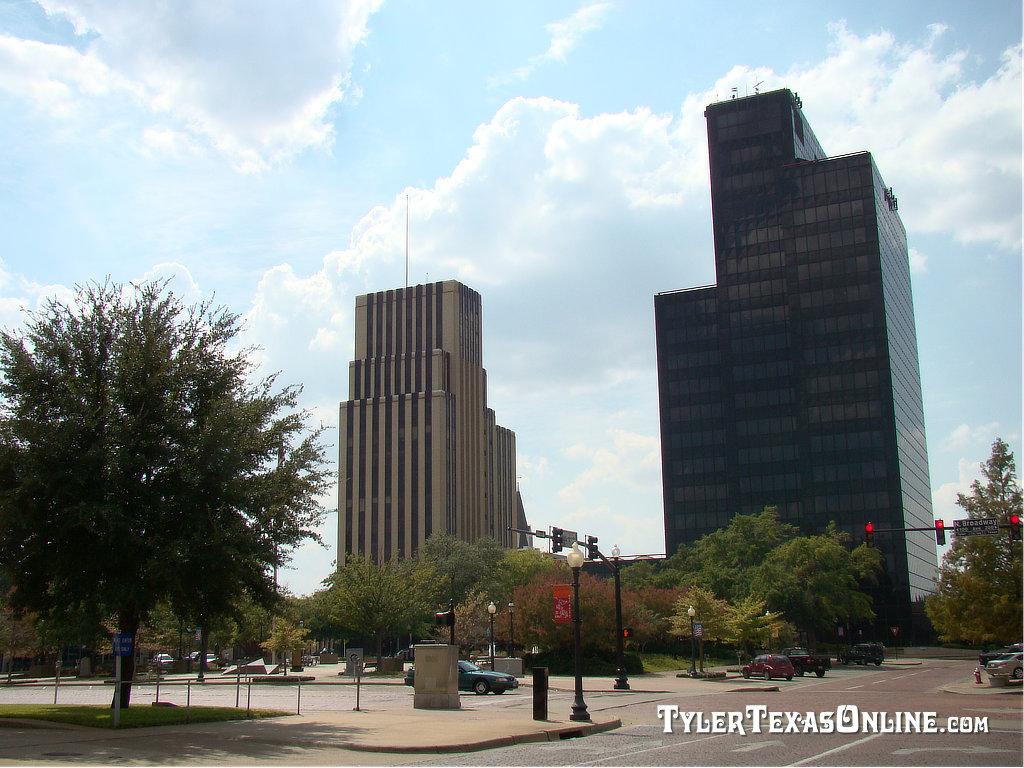 Downtown Tyler Texas skyline
