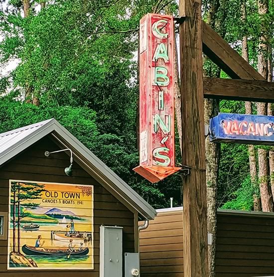 The Boulders at Lake Tyler offer cabin rentals