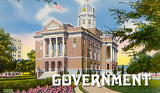 Tyler Texas vintage postcards: government buildings