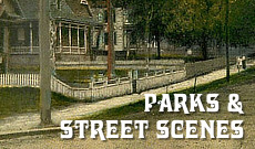 Tyler Texas vintage postcards: parks and street scenes