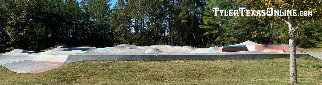 The Skatepark at the Faulkner Sports Complex  in Tyler, Texas