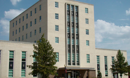 The 1955 Smith County Courthouse in Texas