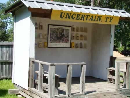 Uncertain Texas - on the moss-draped cypress shores of Caddo Lake near Karnack