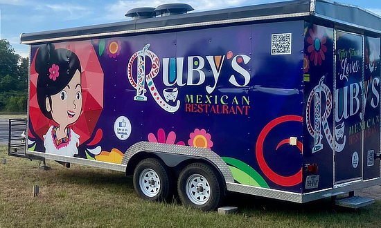 Ruby's Mexican Restaurant food truck in Tyler Texas