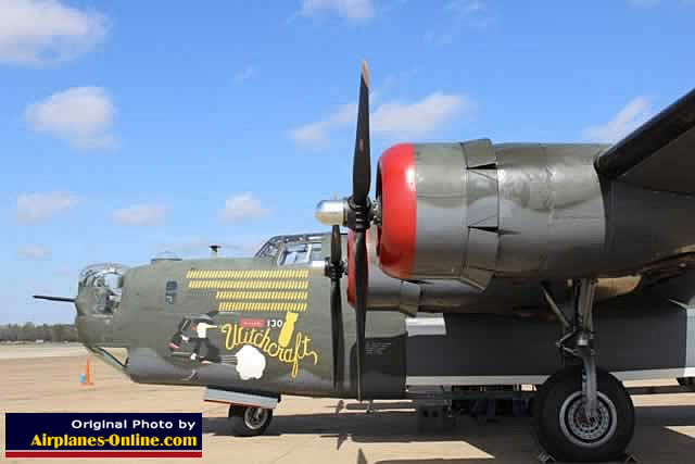 B-24 Liberator "Witchcraft" on the Wings of Freedom Tour, Tyler Pounds Regional Airport, March 16, 2013