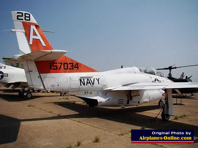 Navy T-2C Buckeye Serial Number 157034 on static display at HAMM