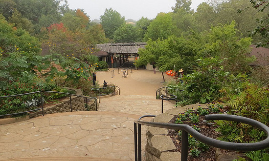 Entrance area to the Caldwell Zoo in Tyler, Texas