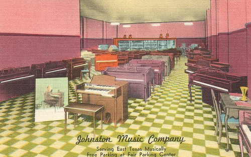 Johnston Music Company, 206 S. Broadway Avenue, in the Elks Building, Tyler, Texas